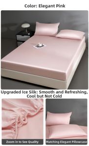 KAMONI | Cooling Ice Silk Bed Sheet 180cmx200cm
