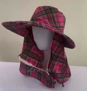 หมวกคลุมหน้า ลายทหาร หมวกทำสวน มีให้เลือก 2 แบบ ( ทางร้านคละลายคละสีให้ ) หมวกลายสก๊อต พร้อมส่ง