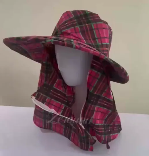 หมวกคลุมหน้าลายทหารสำหรับทำสวน