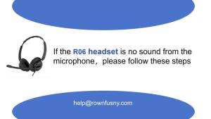 RownFusny USB Headset for PC Computer Headset Noise Canceling Mic for Laptop Call Center Wired Headset for Work Zoom Skype Teams