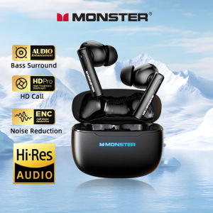 Monster XKT26 Wireless Bluetooth 5.4 Earphones ANC Headphones Hifi Gaming 3 Mode Headset TWS Noise Reduction Sports Earbuds 2025
