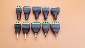 3.5mm 2.5mm 2/3/4 Pole Male Female Socket To Solderless Screw Terminal Adapter Plug Mono Stereo Headphone Audio Jack Connector