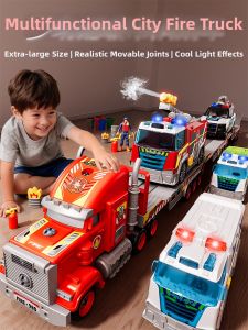 JIHU | Fire Rescue Transport Toy Truck