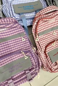 TAS RANSEL ANAK PEREMPUAN MOTIF KOTAK KOTAK TAS ANAK MODEL KULKAS R0715