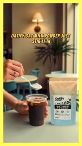 Oatify Oat Milk Powder 100% Vegan plant based Lactose Dairy and GMO-Free