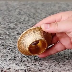 15/20mm Mata Pinggul Bevel Granit Bullnose Emas /Roda Gerinda Diamond