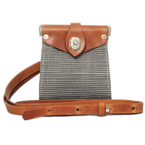 Full Leather Crossbody Card Holder Wallet for Commuting And Earphones Hallwen Vintage Style Top Layer Cowhide No Brand