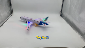 A330 Happy Trip Flash Airplane Music Plane Toy w/ Sound Light Bump and Go