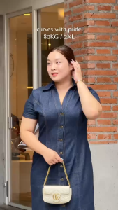 เดรสยีนส์ กระชับสัดส่วน ใส่แล้วผอม มีถึง20XL รุ่น Jelly