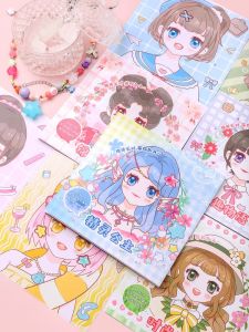 Princess Dress-Up Sticker Book Girls Cartoon Toy Focus Intelligence Children Educational Early Education Sticker Playset