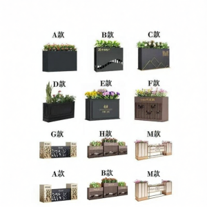 Nordic Style Stainless Steel Flower Planters Outdoor