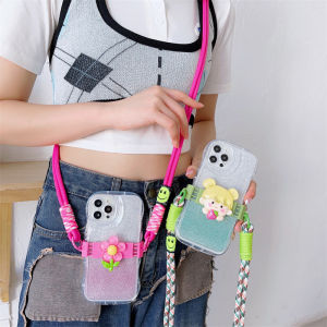 Zeallion Thiết Kế Thời Trang Dễ Thương họa tiết hoạt hình dây đeo điện thoại di động Crossbody kẹp sau Chuỗi Chống Mất Ba Lô Phong Cách vỏ điện thoại kẹp phụ kiện Chuỗi Dây Buộc
