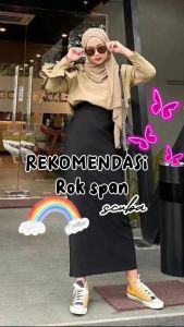 Rok span scubba Rok Wanita