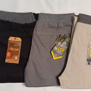 Celana Panjang Chino Rib Skinny Pants Pria Pinggang Karet Bahan 100% Best Cotton