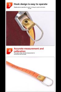 100m Telescopic tape tape engineering measuring tape Linen soft tape fiber tape tape Measuring tool Ruler