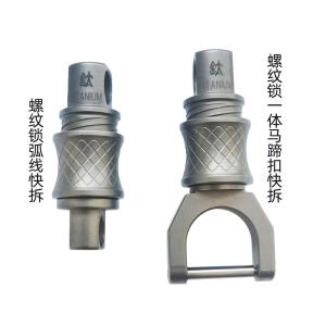 Titanium Alloy Screw Lock Hanging for Valuable Items Single Hand Blind Decompression Free Rotation Keychain Circle BANGTI