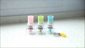 Saringan Air Bersih Faucet Flash Anti Splash Shower Dengan Ring / Sambungan Kran Flexible Panjang Keran Kran Air Filter Aerator Putar 360