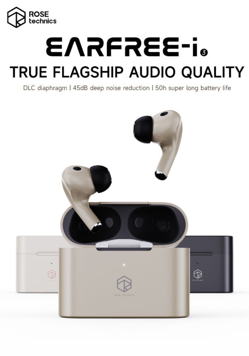 ROSESELSA ROSE TECHNICS EARFREE-i3 TWS Earbuds Hybrid Active Noise