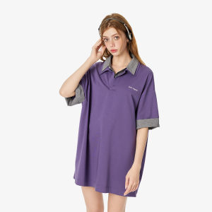 Turn Signal | Casual Loose Mid Length Polo Shirt for Women