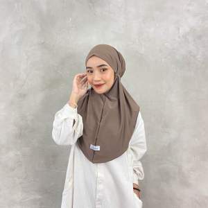 KENAN - Bergo Maryam Dzavina Daily hijab Instan Size M Jersey Langsung Slup Anti Ribet Kerudung Nyaman Simple