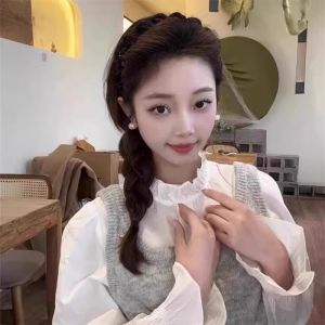 Elegant Mesh Hairband Womens High Hairline Simple Versatile Headwear Stylish Hair Accessory with Teeth for Fashionable Look