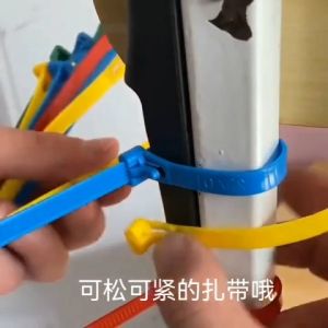 High Quality Anti Corrosion Colorful Adjustable Ties Organizer Fasten Self Locking Nylon Wire Cable