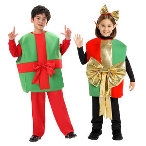 ชุดคริสต์มาส LEMON ชุดเด็กชุดซานต้าของขวัญกล่องชุดคริสต์มาสปาร์ตี้ชุดเทศกาล cos ชุดการแสดง