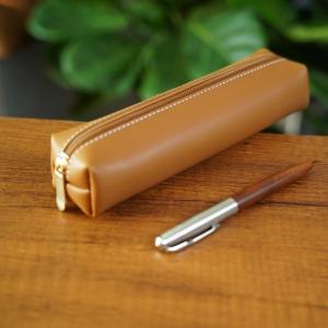 Large Capacity Pure Color PU Leather Cosmetic Brush Storage Bag Student Stationery Bag Cute Japanese Style Black Pen Case