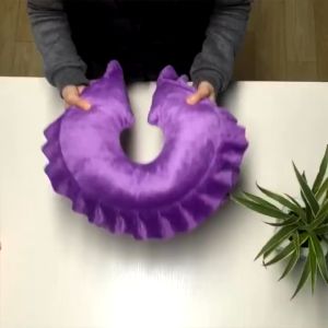 Soft Flower Shape Facial Massage Sleeping Pillow with Insert Almohada Removable Beauty Salon Spa Travel Pillow with Hole