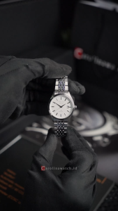 Jam Tangan Wanita Alexandre Christie Primo Streel AC 1040 LDBSSSL Silver White Dial Silver Stainless Steel Strap