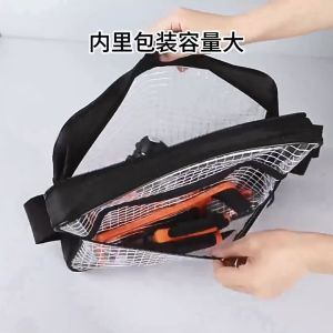 Static-Dissipative Transparent PVC Dust-Free Tool Bag Clean Room Storage Backpack Single And Double Shoulder Bag for Hand Tools