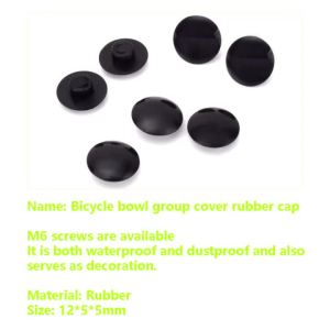 6PCS Mountain Bike M6 Screw Caps Dustproof Rubber Plugs Waterproof Bowl Group Cover Road Dead Bike Accessory