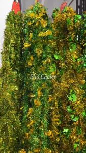 [2 METER] SLINGER LEBARAN IDUL FITRI / DEKORASI TINSEL RAMADHAN BENTUK BULAN BINTANG MASJID KETUPAT