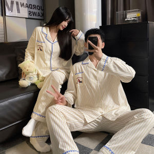 JIJIFA | Spring Autumn Cotton Long Sleeve Long Pants Pyjama Sets