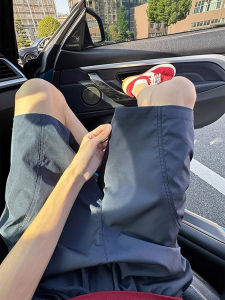 Quick Dry Thin Mens Shorts Summer Outdoor Sports Shell Pants Youth Casual Straight Leg Knee above Loose Fit Pure Color