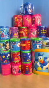 Hntob 350ml 3D Rubber Coated Character Anti-Fall Mug Cup Brushing Water Cups With Handle For Kids Baby BPA Free