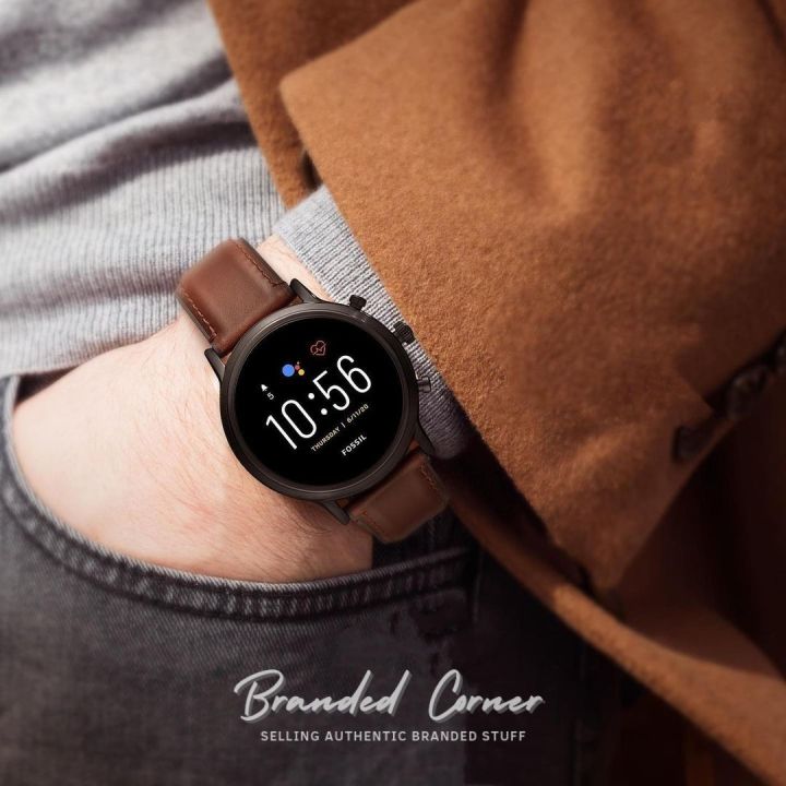 Gen Smartwatch The Carlyle HR Dark Brown 8Gb FTW4026 Lazada