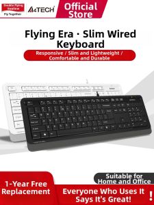 A4TECH | Silent Thin Waterproof Keyboard Set USB