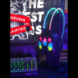 ONIKUMA X89 Gaming Headphone With Microphone Surround Sound Wired Gaming Headset RGB Dynamic Lighting