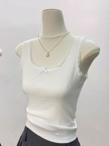 QIAOCHENXIAN | Áo Camisole Voan Hộp Dây Mùa Xuân Hè Mới Kích Cỡ Phổ Thông Và Size Lớn