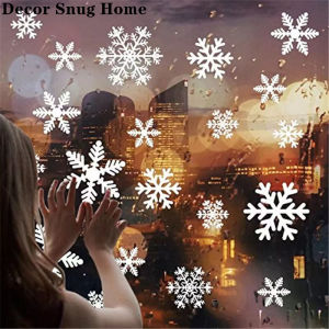 【Clearance Sale】Window Snowflake Decoration Static Sticker Christmas New Year Snowflake Sticker Xmas Decor for Home