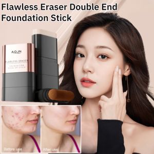 Flawless Eraser Double End Foundation Stick Long-Lasting Waterproof Sweatproof Concealer Moisturizing Make-Up Stick