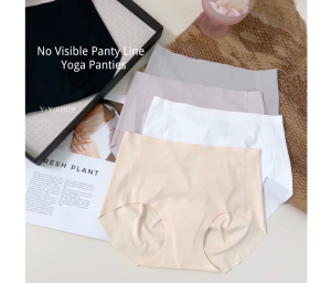 [YiYiSHOP]  Fitness Yoga Anti-Embarrassing Triangle Seamless Womens Panties  (M-XL) 健身瑜伽防尴尬三角区无痕女士内裤