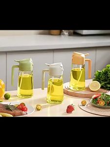 Kitchen Oil Bottle Condiments Bottle Spray or Pour 2 in 1 Oil Bottle Kitchen Organizer Oil Container