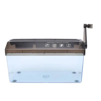 Máy Hủy Giấy Quay Tay Mini Di Động Dùng Cho Tài Liệu A4 Dùng Được Ở Nhà Trường Học Văn Phòng Sức Chứa 10-19 Tờ