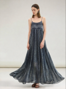 COCOBELLA | New Chinese Style Printed Maxi Dress Summer Vacation Elegance