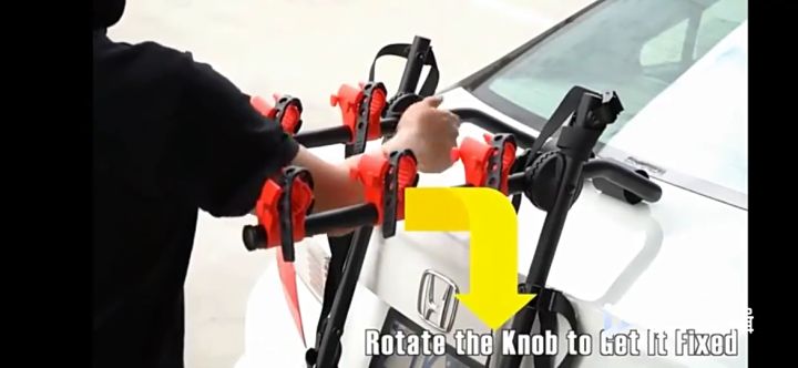 COD】Car Rear Bike Rack Carrier For Bikes Safety Ropes Rear