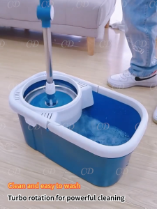 CD Mop with Squeezer Heavy Duty Spin Mop With Bucket and Thicken Mop Handle Complete Set for Floor Cleaning
