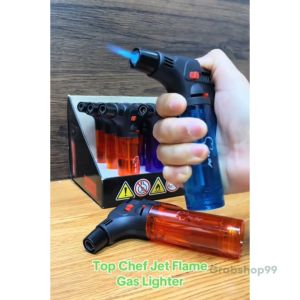 Pemetik Api Dapur Serbaguna Gas Jet Flame Lighter BBQ Refillable Gas Lighter Multipurpose Lighter Top Chef Gas Lighter