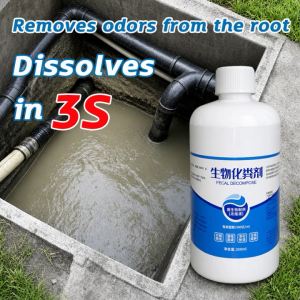 ✨Dissolves quickly within 3 seconds✨septic tank treatment 300ml Breaks down waste eliminates odors unclogs drains safe and odor-free biodegradable septic tank odor remover